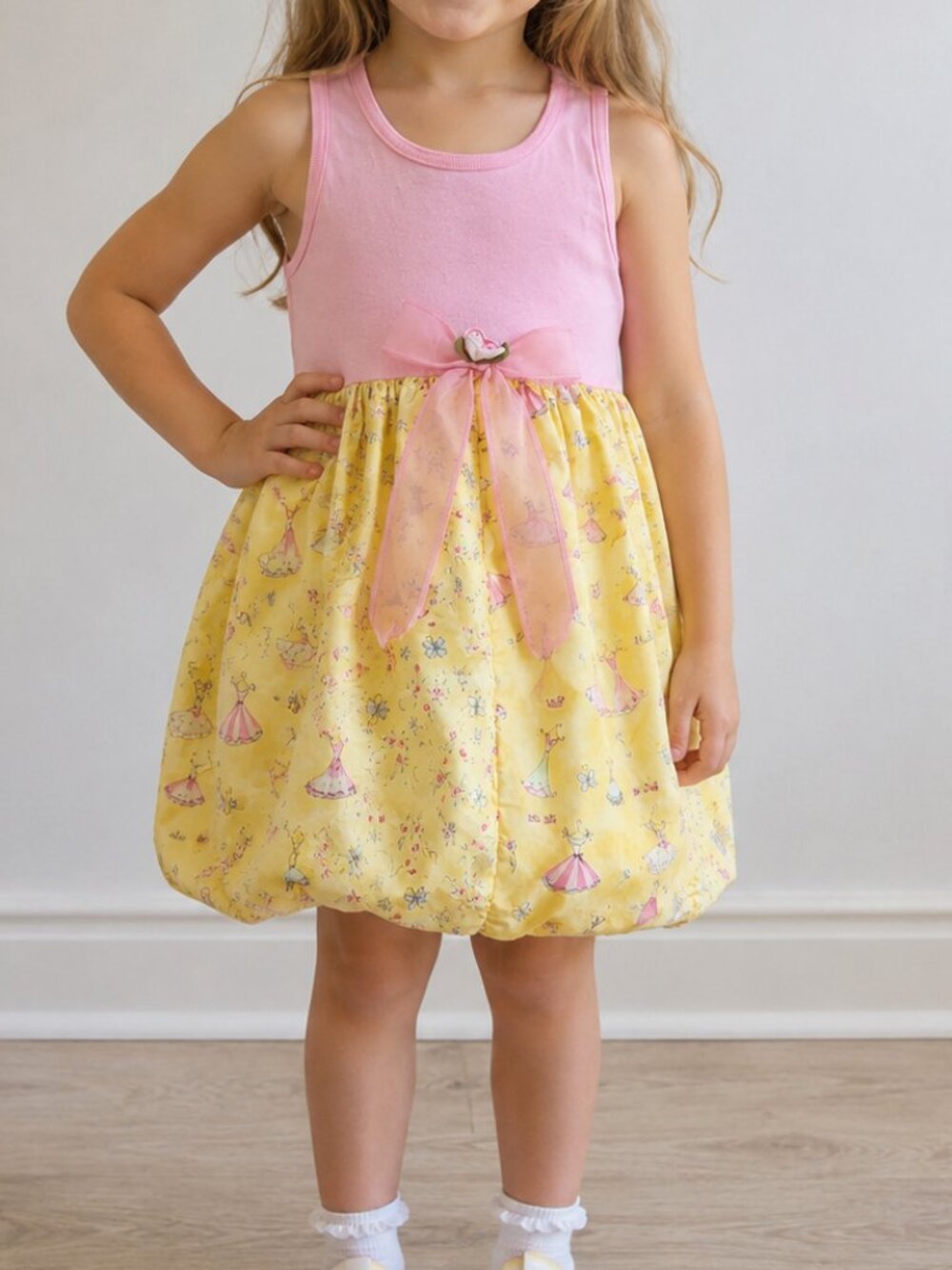 Vintage Chicken Noodle San Francisco Princess Bubble Dress Size 5